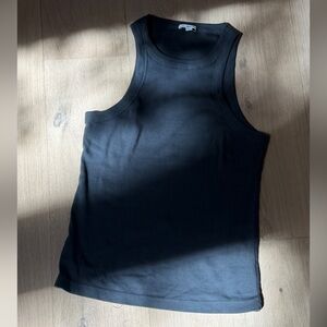 James Perse charcoal Ribbed Tank Top
